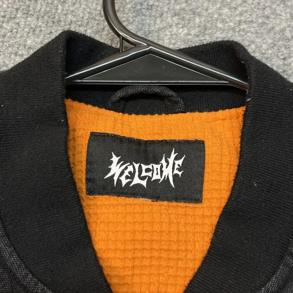 Welcome Skateboards Splinter Canvas Embroidered Zip Vest Men's Large